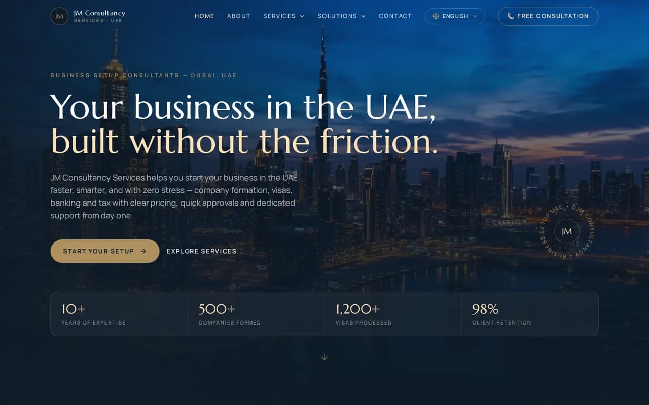 JM Consultancy Services — Business setup consultancy